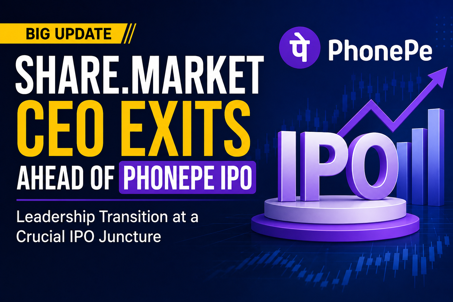 Share.Market CEO Exit Ahead of PhonePe IPO: What It Means for Investors