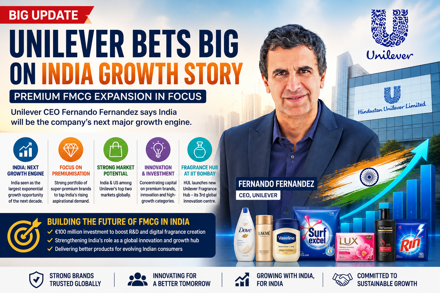 Unilever Strengthens India Growth Strategy Amid Premium FMCG Boom