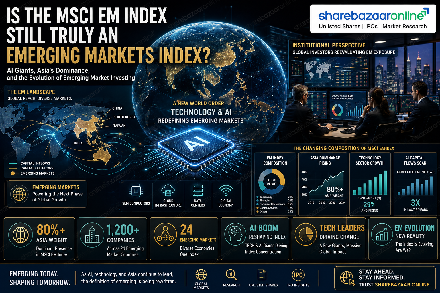 India Exits MSCI EM Top 10 as AI Stocks Take Over