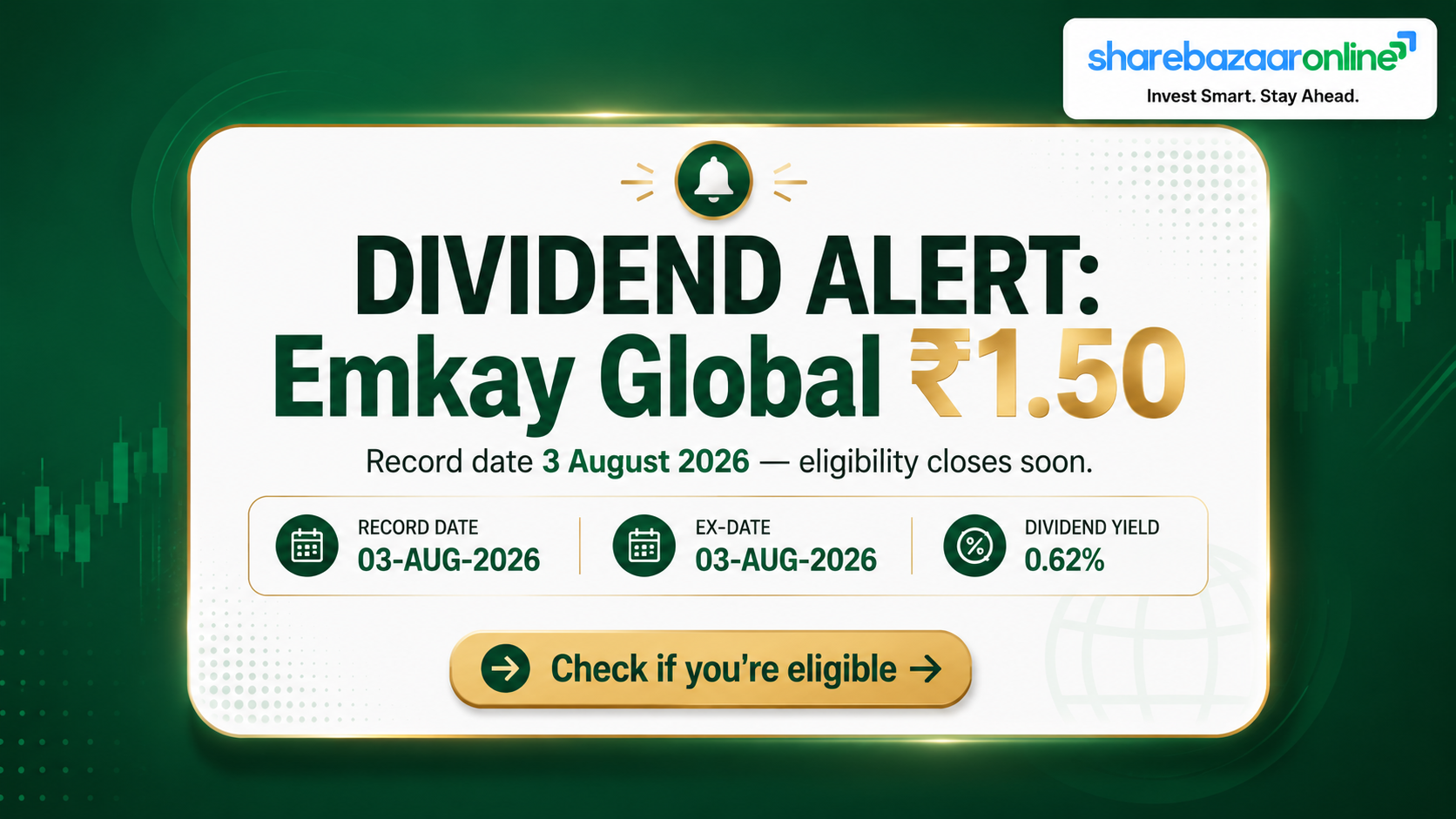 Emkay Global Dividend 2026: ₹1.50, Record Date 3 Aug