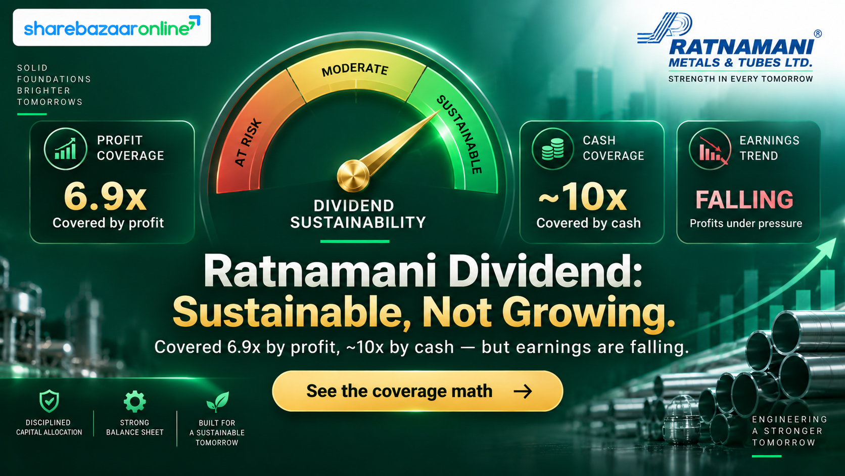 Ratnamani Dividend 2026 – ₹10/Share (500%) | Record Date 11 Aug, Yield & Analysis